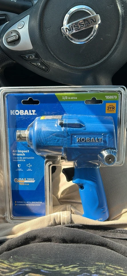 Nueva llave de impacto dinamométrica Kobalt Max SGY-AIR227 400 FT-LB Foto 1 de 3