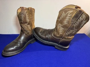 Ariat Sierra Saddle 10002304 Herren 7D Braun Leder Cowboy Western Arbeitsstiefel - Bild 1 von 10