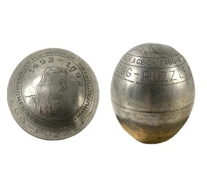 Rompecabezas de huevos de Colón PM Baumgardner 1892 exposición colombina Feria Mundial de Chicago - Imagen 1 de 7
