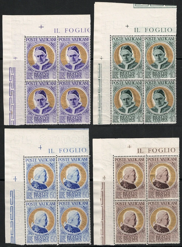 1951 Vatican, Beatification of Pius X # 145/48 - MNH** Block of Four - Image 1 of 1