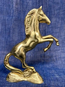 "Estatuilla equina caballo de latón vintage, 7""" - Imagen 1 de 7