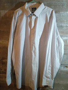 Stafford Dress Shirt Mens 19 38/39 X - Tall Grey Oxford Travel Button Up - Picture 1 of 7