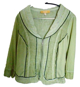 BIBA,Damen Sommer Blazer,Hellgrün,Gr38 2 Wege Reisverschluss - Bild 1 von 5