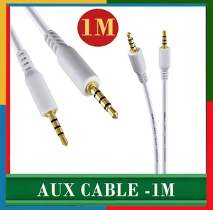 Jack 3.5 Audio Cable Aux Cable 1M for Phone Car Headphone - Picture 1 of 4