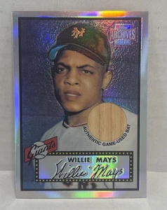 2001 Topps Archives Reserve - Rookie Reprint Relics Willie Mays - GAME Used Bat - Picture 1 of 2