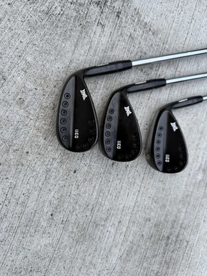 PXG Wedges 0311 52 56 60 Degree Right Handed Steel Shaft Great Condition Black - Image 1 of 4
