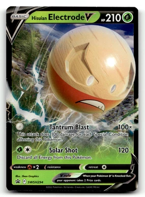 Hisuian Electrode V SWSH294 Holo Promo SWSH: Sword & Shield Promo Cards LP - Image 1 of 2