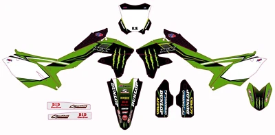 Se adapta a Kawasaki KX450F 2016, 2017, 2018 kxf450 kit gráfico calcomanías pegatinas kxf kx Foto 1 de 2
