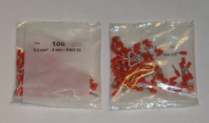 Aderendhülsen isoliert orange 0,50mm² - 6mm kurze Ausführung - 100 Stück - Bild 1 von 1