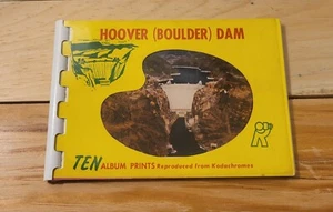 Vintage Hoover Dam Souvenir 10 vollfarbige Fotobuch 3 Cent Liberty Briefmarke - Bild 1 von 4