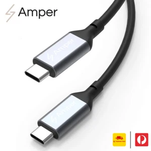 100W Type-C Fast Charging Cable 2m - USB-C to USB-C For iPad Mac Android Laptop - Picture 1 of 6