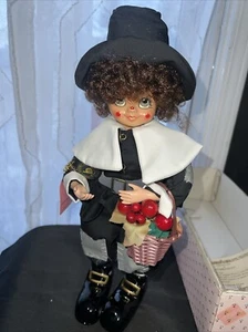 Muñeca Payaso Calendario Brinns Vintage Peregrino Noviembre 1986 14.5" Alto Nueva - Imagen 1 de 4