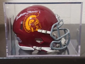ANTHONY MUNOZ Signed Houston USC Trojans Speed Mini Helmet (Beckett Witnessed) - Picture 1 of 10
