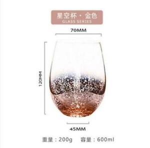 Starry Sky Glass Home Drinking Cup Face Value Personality Straw Juice Drink Cup