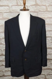 Vinatege KITON DI MARINO Black Wool Single Breasted Blazer Sport Coat Size 56 - Picture 1 of 19