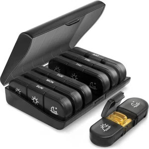 1x Weekly Pill Box Organizer 3 Times a Day 7 day Organizer Case Medicine Storage - Picture 1 of 14