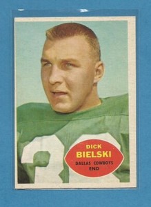 1960 TOPPS Football #36 Dick Bielski  Dallas Cowboys