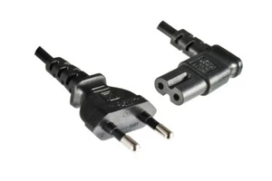 DINIC Netzkabel KOREA 2pin auf C7 90°, 0,75mm², 1,8m KOR 2pin/IEC 60320-C7 gewin - Bild 1 von 2