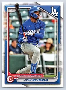 100X LOT - JOSUE De PAULA DODGERS 2024 BOWMAN DRAFT #BD-47 - Picture 1 of 2