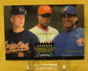 1995 Donruss Dominators Cal Ripken Jr. / Barry Larkin / Wil Cordero #6 of 9 - Picture 1 of 2