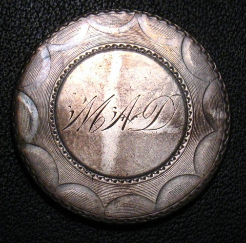 OLD US COINS RARE DETAILED SILVER 1838 LIBERTY SEATED  QUARTER LOVE TOKEN M.A.D Cover