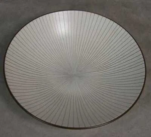 Gibson Moorea White Optic Lines Braun Suppe Müslischale - Bild 1 von 3