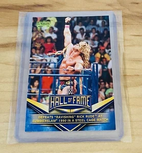 Ultimate Warrior Hall of Fame 2018 Topps WWE Tribute Insert #15 Cage Match Mint - Imagen 1 de 2