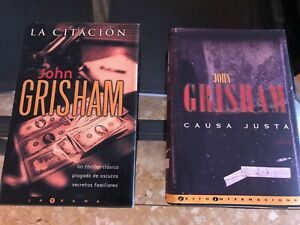 LOTE dos 2  libros JOHN GRISHAM : LA CITACION, CAUSA JUSTA 