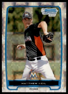 2012 BOWMAN CHROME PROSPECTS MATTHEW NEIL MIAMI MARLINS #BCP219