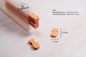 Soap Embed Mould Silicone Tube Column Mold for Handmade Soap Candle DIY- Cat - Picture 1 of 3