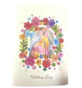 Flower romantic couple bride groom Wedding day Wedding invitation big day love - Picture 1 of 5