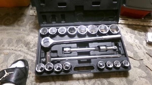 Socket Set 1 in Drive Size 7/8 in to 2 in Socket.Heavy Duty 20 Piece - Picture 1 of 4