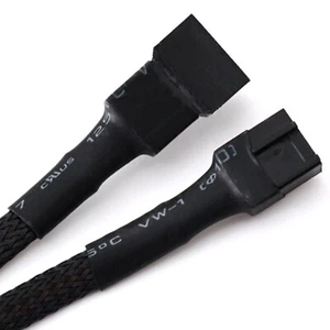 4 Pin PWM Connector Case Fan Extension Power Cable for Compure CPU Cooling SZ - Picture 1 of 6