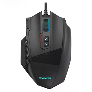 X-39 USB Wired RGB Gaming Mouse 16400 DPI PAW3327 19 buttons programmable game - Picture 1 of 18