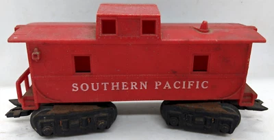 Vintage Marx O Scale Southern Pacific Caboose, RED Train Car, Plastic Made USA - Image 1 of 3
