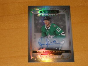 2022-23 Upper Deck Stature Autograph Auto #123 Fredrik Karlstrom 133/199 RC