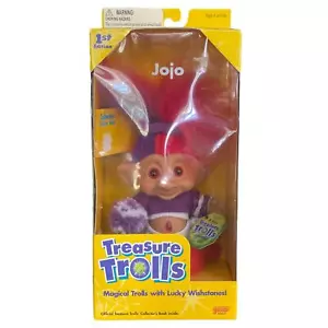 1st Vtg. Treasure Trolls "Jojo" red & purple hair cheerleader NIB - Picture 1 of 6