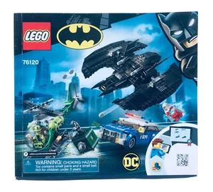 Lego Batman Batwing & The Riddler Heist (2019) 76120 Instruction Manual ONLY VGC - Picture 1 of 2