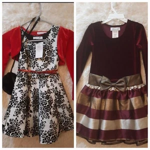 2: Bonnie & KnitWorks GIRL HOLIDAY/PARTY/CHRISTMAS DRESS SIZE 5 - Picture 1 of 12