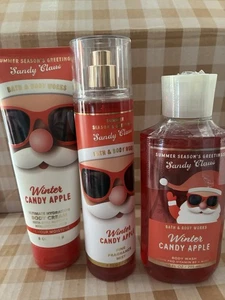 BATH AND BODY WORKS CREMA CORPO MELA CARAMELLE INVERNALI, LAVAGGIO CORPO E FRAG MIST - Foto 1 di 7