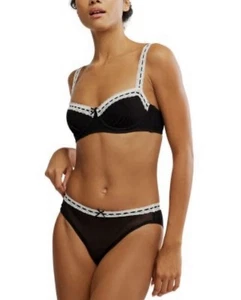 Nuevo Bikini Panty Free People Intimately So Sweet Negro Mediano - Imagen 1 de 7