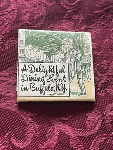 Al AMIGONE'S Cafe Continental Decorated Matches - UNSTRUCK Buffalo NY Vintage - Picture 1 of 3