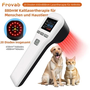 880mW Kaltlaser Therapie Gerät 650nm 808nm Schmerztherapie Für Mensch Tier LLLT - Bild 1 von 15