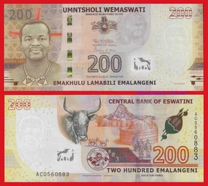 ESWATINI SUAZILANDIA 200 Emalangeni 2023 Pick W45  SC / UNC - Imagen 1 de 1