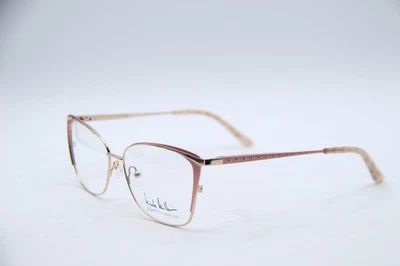 NUEVAS GAFAS NICOLE MILLER HARMAN C04 ORO ROSA HABANA MONTURAS AUTÉNTICAS 59-16 Foto 1 de 4