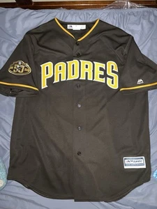 Rare SAN DIEGO PADRES MAJESTIC 50th ANNIVERSARY JERSEY Fernando Tatis Jr XL - Picture 1 of 7