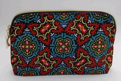 Bolsa de viaje de maquillaje de 2 caras con estampado de azulejos y diamantes española Estee Lauder  Foto 1 de 4