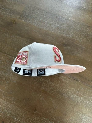 Exclusivo sombrero de club New Era Seattle Mariners MLB con rubor UV 7 1/8 paquete de oro rosa Foto 1 de 4