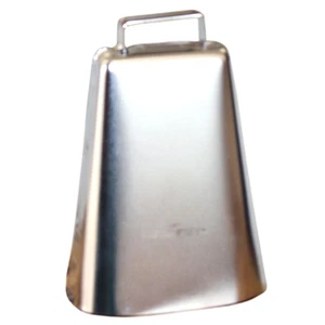 45AI 6-3/4" Hilason Western Pro Rodeo Junior Cow Bull Rope Bell Nickel Plated - Picture 1 of 1