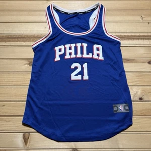 Women’s Fanatics Joel Embiid Royal Philadelphia 76ers Fast Break Shirt - Small - Picture 1 of 10